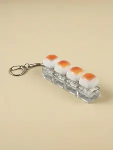 1pc Caramel Bread Keyboard Fidget Toy – Crisp Sound ,Stress Relief Fidget Clicker Keychain, Decompression Button Keychain, Sensory Fidget Keychain ,For Work, Travel, Home – Anxiety Relief & Focus Boost