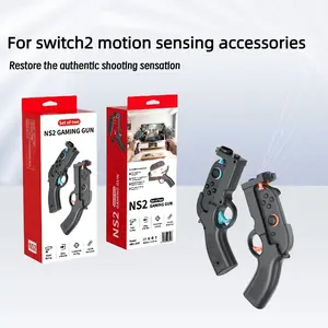 For Switch2 Body Sensor Game Shooting Handgun Set, For Switch2 Gun Handle Accessories, Gaming Accessories, 2-Pack