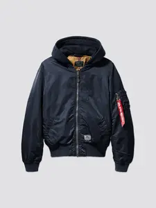 MA-1 HOODED BATTLEWASH BOMBER JACKET