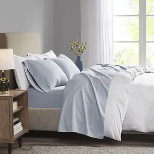 3M Microcell Color Fast, Wrinkle and Stain Resistant, Soft Sheets with 16" Deep Pocket All Season, Cozy Bedding-Set, Matching Pillow Case