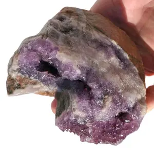 Thunder Bay Amethyst Cluster • 785 g Natural Canadian Crystal • Red-Flashed Purple Quartz “Envelope” Formation • Collector Display Piece