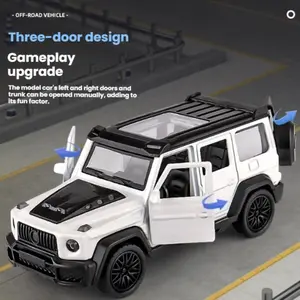 Best-Selling 1:43 Mercedes-Benz G-Class Alloy Car Model, Recoil Simulation Off-Road Vehicle Toy, Kids Boys' Collectible Display Piece