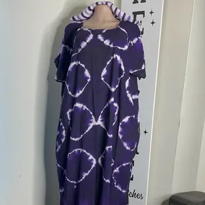 Dera Abaya Muslim Dress Somali Dress Baati with Blue Floral Accents and Leopard Print for Women