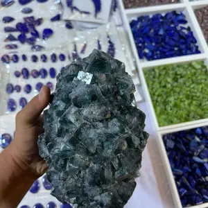 Natural Fluorite in Pineapple shape