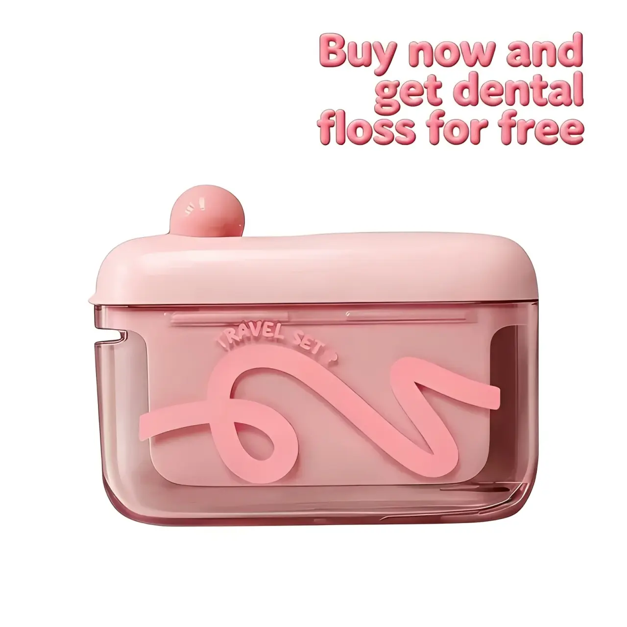 Automatic Pop-Up Plastic Body Storage Box - Compact Desktop Home Organizer, 1-Button Press Refillable Floss Pick Dispenser with Refillable Lid, Portable Bathroom Travel Accessory
