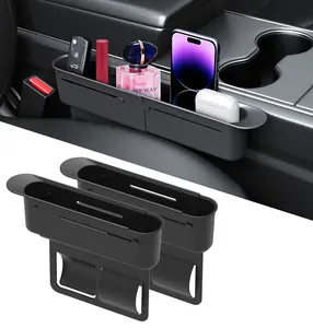 Car Seat Gap Filler  Adjustable Car Seat Gap Organizer – Extensible Storage Box for Car –Compatible with Most Vehicles to Prevent