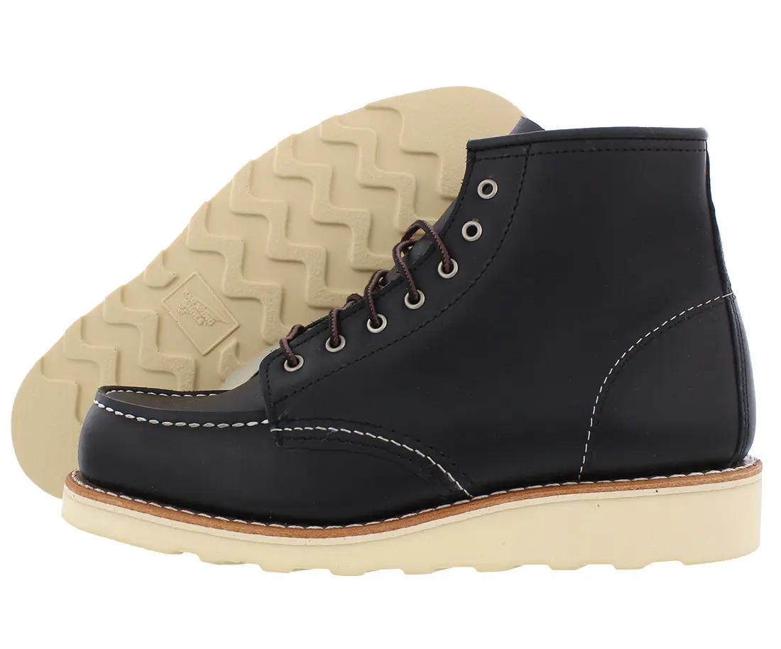 Red Wing Women's Classic Moc Toe Boots, Lace-up Work Style Made with Genuine Leather and a Comfortable Traction Sole, Boot