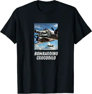 Bombardino Crocodilo Meme T-Shirt - Matthewmatt Shop 97B0F1ZGFT2L