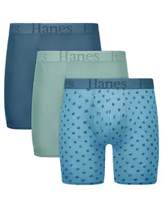 Hanes Men’s Underwear – No Ride-Up, Everyday Comfort, Durable Seams, premium cotton Underwear for all-day wear and value multipack choice YSSBD3
