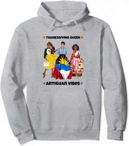 African American Thanksgiving Queen Antiguan Antigua Vibes Pullover Hoodie - Terrancecar Shop 95B0BK22PSTJ
