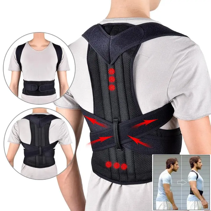 Invisible Posture Corrector Hunchback Aligner for Men-Women, Breathable Adjustable Wearable Posture Strap Shoulder Support Belt with Lightweight Support Strips for Spinal Alignment (Sports & Outdoor, American Football Use), Body, Prop 65 Safe, One Size