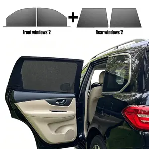 Car Window Mosquito Net, 4 Pack Anti-Insect Sunshade Privacy Mesh Screen, Side Window Curtain Compatible with Most Cars Full Coverage, Car Exterior Accessories