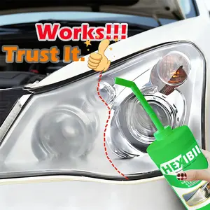 HEXIBII ,Automotive Headlamp Restoration,Headlight Restoration Kit - Premium Cleaner for Clear Headlights - 3 Easy Steps No Power Tools Required - Lasts As Long As Your Vehicle