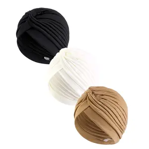 3 Pieces Women Headscarf Hat Indian Cap Head Wrap Arabic Hijab Under Scarf summerwins