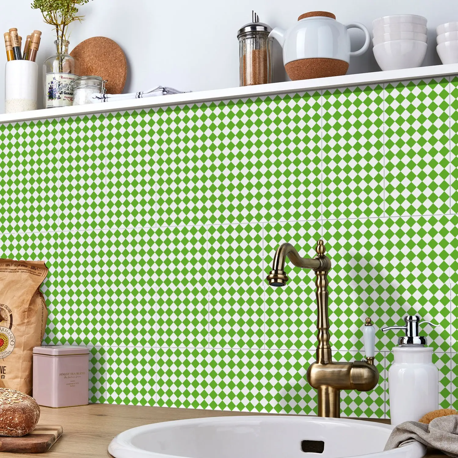 Rental Friendly Checkerboard Wall Stickers, Matte Peel and Stick, No Residue, Easy Upgrade, Universal Use, Flat Pattern Print