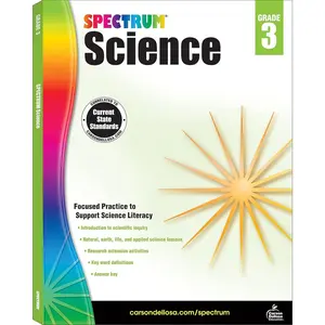 Spectrum 3rd Grade Science Workbooks, Ages 8 to 9, Grade 3 Science, Physical, Space, Earth, and Life Science, the History and Nature of Science With Research Activities - 144 Pages (Volume 55) Paperback – August 15, 2014