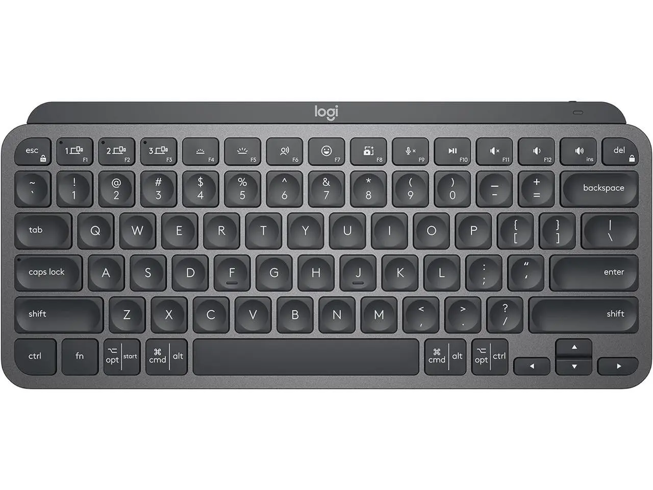 Logitech MX Keys Mini Wireless Illuminated Keyboard for Business, Compact, Logi Bolt Technology, Backlit, Rechargeable, Globally Certified, Windows/Mac/Chrome/Linux - Graphite