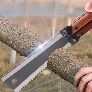 OUDISI Folding Saw - Heavy Duty Hand Saw with SK5 Steel Blade, Ergonomic Handle, Compact Portability for Woodworking, Tree Trimming