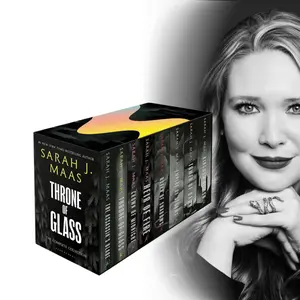 The Complete Throne of Glass Collection Full Series Set By Sarah J. Maas