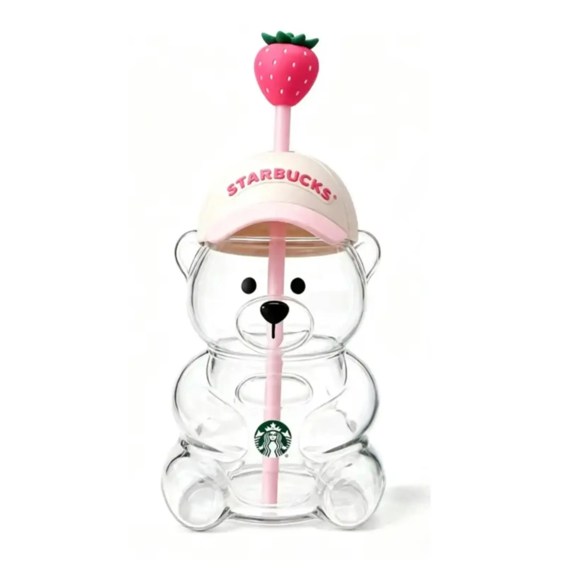 New 20oz Starbucks x KBO Limited Collaboration Bearista Strawberry Bear Cold Cup, Reusable Kitchenware Drinkware Tumbler
