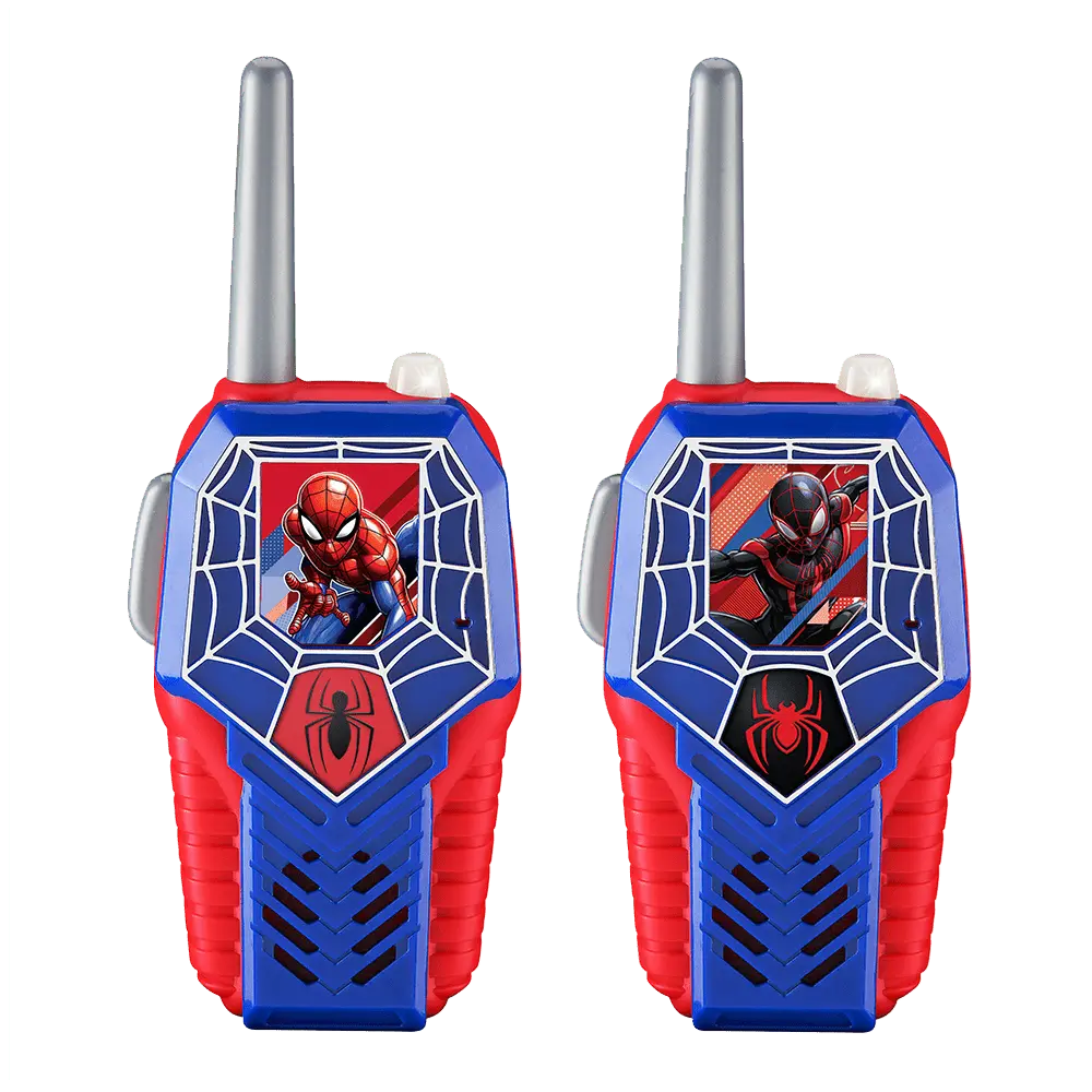 Spiderman Toy Walkie Talkies with Light Up Graphics
