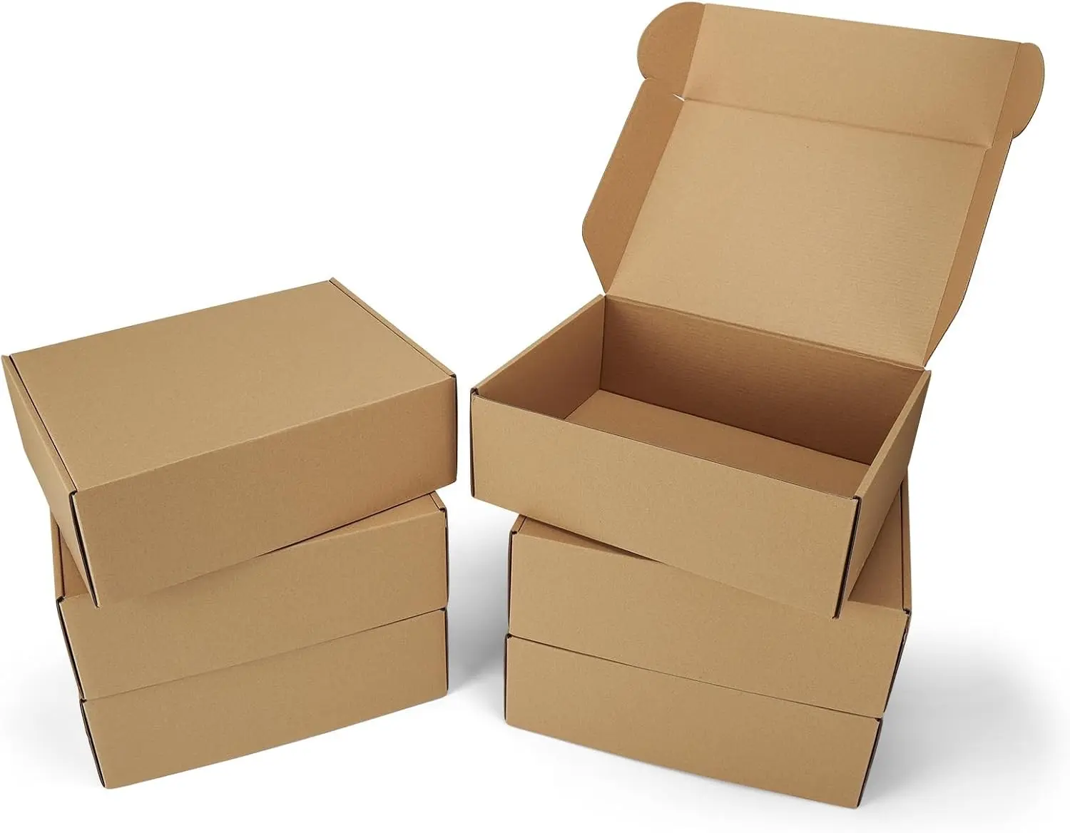 12x9x4 Shipping Boxes Set of 6 Medium Cardboard Boxes for Packaging Brown Mailing Boxes for Small Business