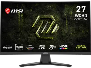 MSI 27" 240Hz QHD / 400Hz HD Rapid VA QHD Monitor Adaptive Sync MAG 275CQDF X24