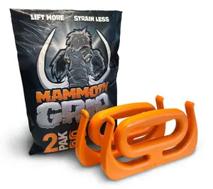 MAMMOTH GRIP (2-pack) Grocery Bag Carrier Handle Holder - Multi Purpose - Durable Heavy Duty 100 lbs per Grip - Made in the USA