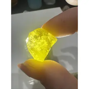 12g Rare Brazilianite Rough Gemstone  Translucent Facet Grade Specimen Lapidary