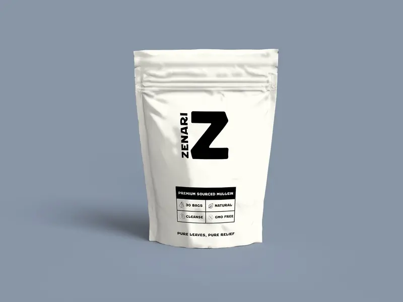 Zenari Mullein Tea: 100% Natural for Lung, Respiratory, and overall health.