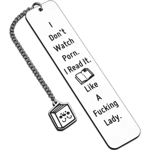 Book Lover Design Bookmark - 1 Count Creative Bookmark with Unique Slogan for Students & Women - Ideal Reading Gift for Her on Birthday or Friendship Gift