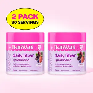 BelliWelli Daily Fiber + Probiotics - Wild Berry - 2 pack