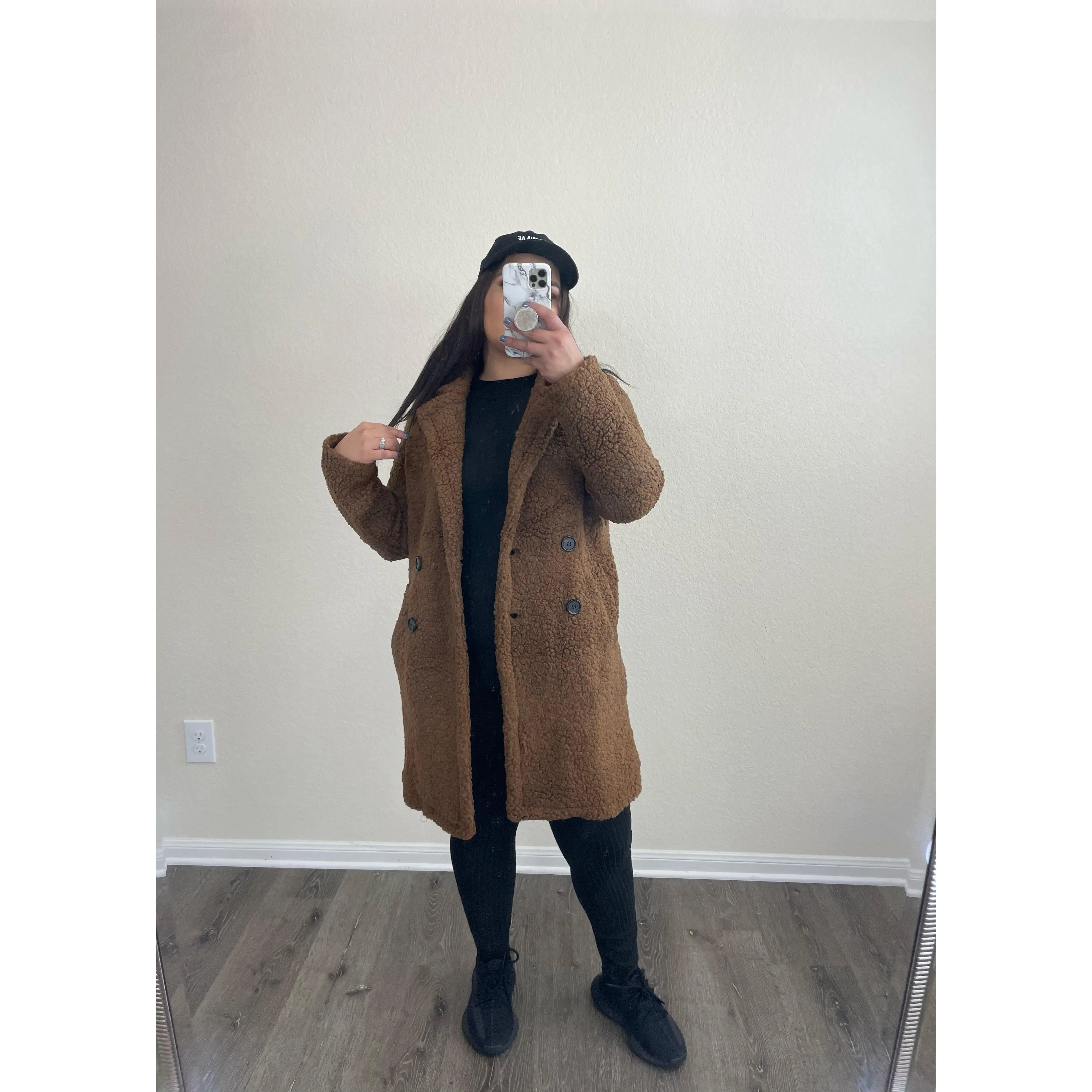 Fall Ready Teddy Coat - Soft Teddy Coat with Button Front, Adjustable Fit, and Cozy Design for Fall