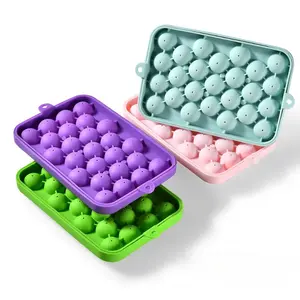 Silicone 25-cavity ice ball mold, soft, durable, and easy to demold, suitable for whiskey, beer, and beverages, meeting ice needs for home, restaurant, and other scenarios, Ice Ball Trays