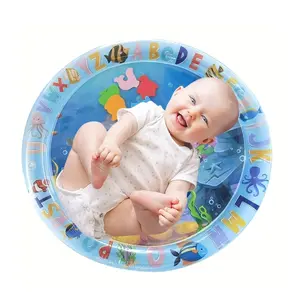 Baby Time Water Mat, Inflatable Belly Time Play Pad for Infants & Toddlers, Parent-Child Game Toy, Promotes Development, Baby Gift, Tummy Time Mat