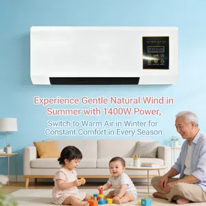 1400W Dual Mode Wall Fan Gentle Natural Wind Fast Heating Energy Saving For Home & Office