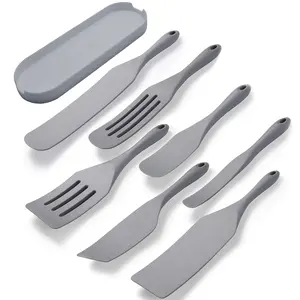 8/4 Piece, Silicone Spurtle Set, Silicone Spatula Set, Heat Resistant Cooking Utensil for Nonstick Cookware, Serving，Baking, Whisking, Smashing, Scooping, Spreading， Mother's Day Gifts，SummerVibes