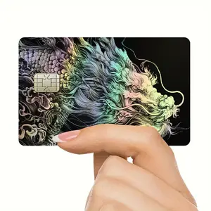 2 Colorful Credit Card Skin Stickers, Graphic Decal, Card Design, Waterproof Scratch-Resistant Durable Decorative Protection, for Credit Cards Debit Cards Bus Cards