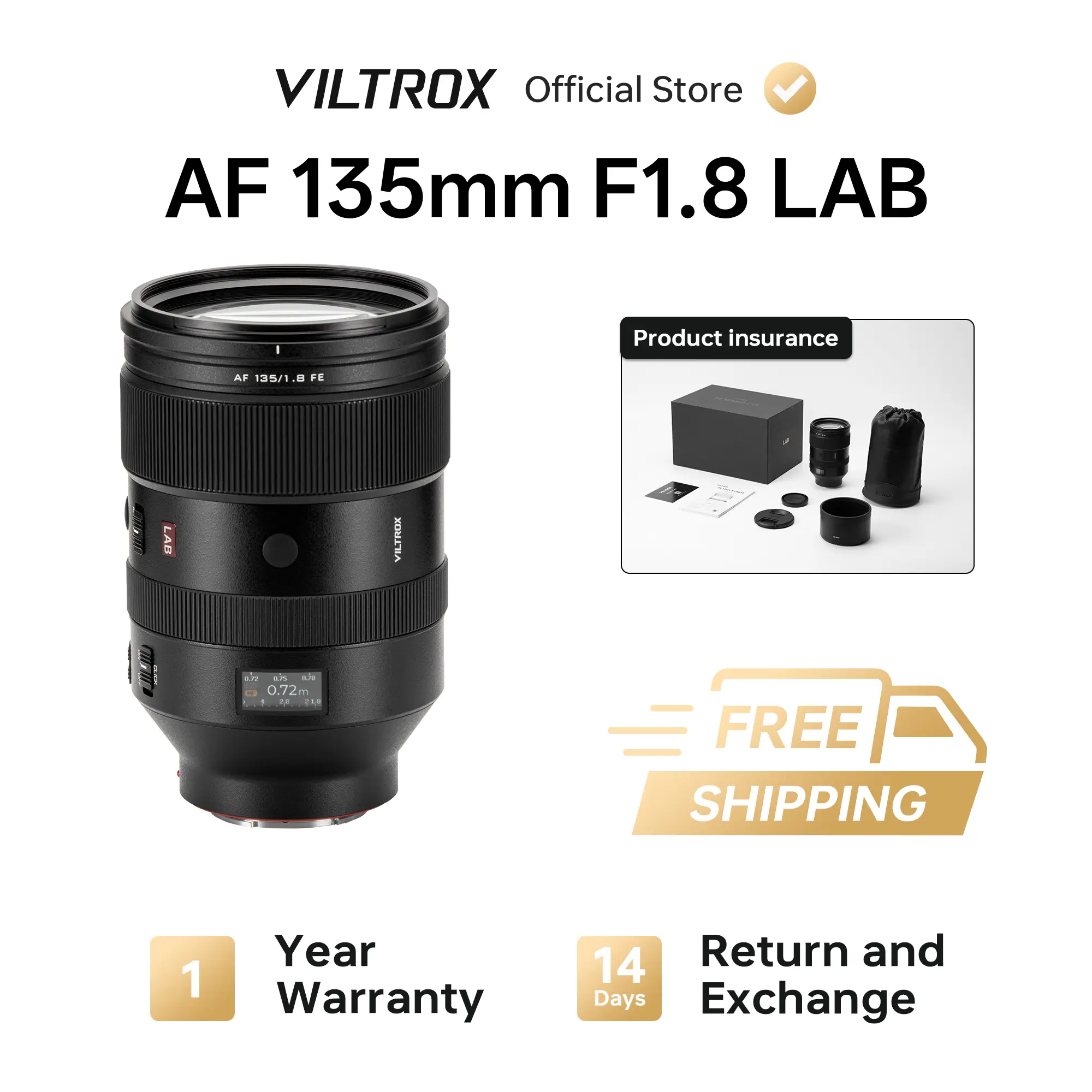 Viltrox AF 135mm F1.8 LAB Full Frame Lens For Nikon Z-Mount/Sony E-Mount Viltrox AF 135mm F1.8 LAB Full Frame Lens For Nikon Z-Mount/Sony E-Mount