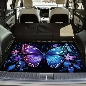Universal Car Trunk Mat All Weather Protection Cargo Liner Durable Rear Liner Stylish Interior Accessories for Most Car Models Holiday Gifts
