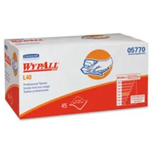 212 MAIN Wypall L40 Absorbent Portable Cleaning Wipes - 540 Sheets Per Carton, Industrial Cleaning Use