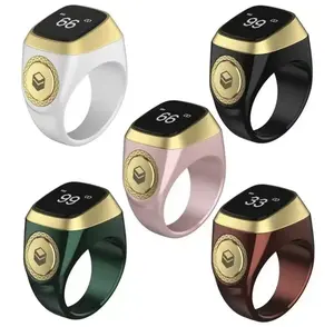 Religious Smart Wearable Ring - Muslim Religious Gift, Digital Dhikr Counter Ring, 5 Prayer Time Vibration Reminder, Waterproof Smart Electronic Device, Religious Gifts Stay On Schedule