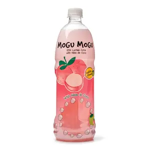 Mogu Mogu Lychee Juice with Nata de Coco 1,000 ml