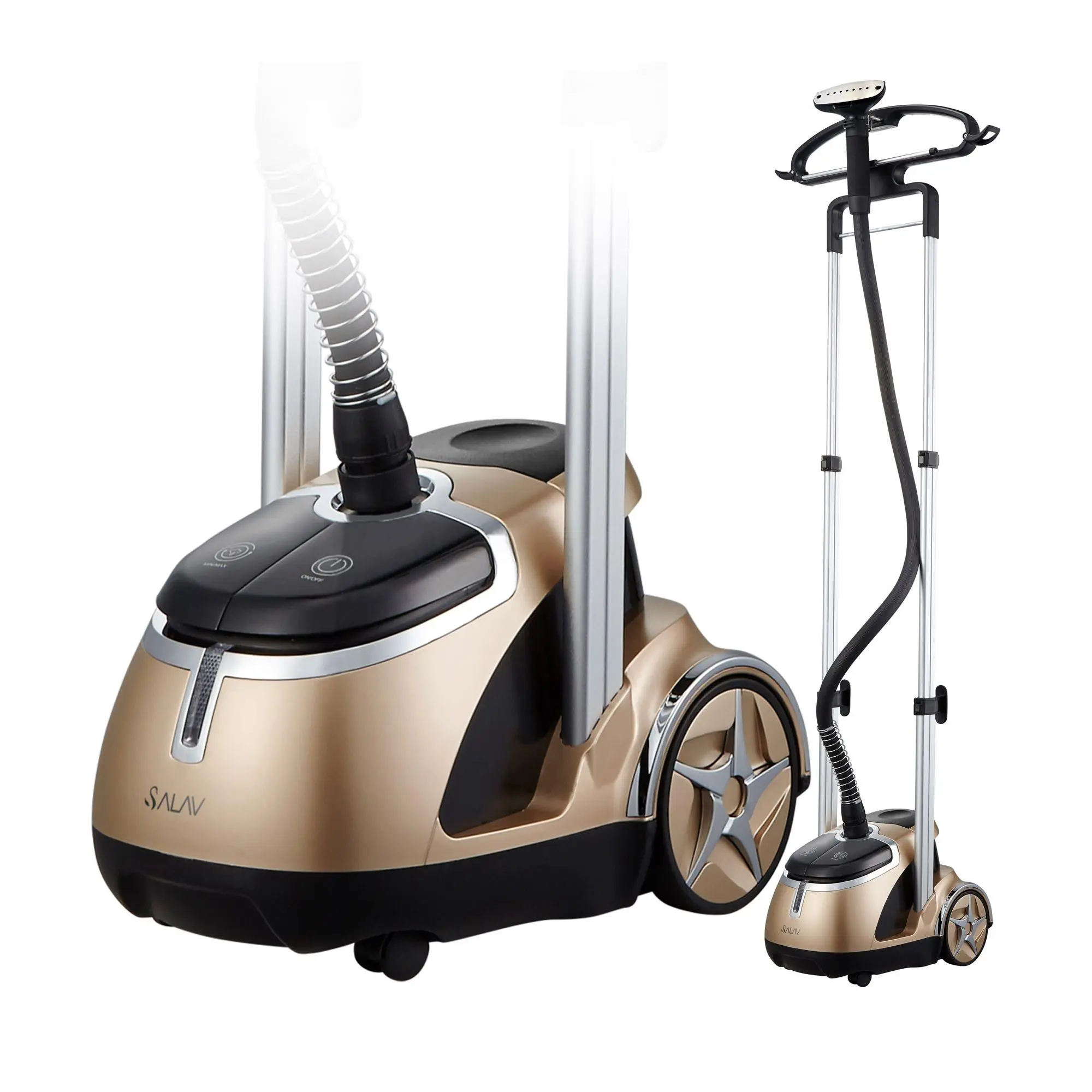 SALAV GS49-DJ Dual Bar Garment Steamer with Foot Pedal Control SALAV GS49-DJ Dual Bar Garment Steamer with Foot Pedal Control