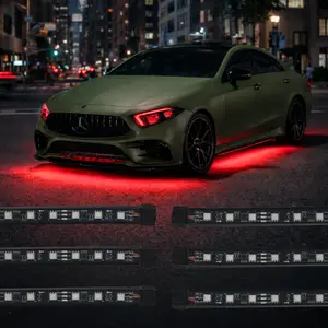 Lighting Trendz Ultimate 6-Piece Full Coverage Flex Underbody LED Bundle - Flow Series with Bluetooth Controller