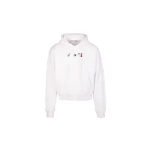 Arrow Logo-Print Pullover Hoodie "FUCHSIA" OMBB037F21FLE0150132