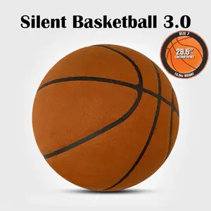 Silent Basketball 3.0 - Indoor Training Ball with Soft Foam & High Elasticity for Kids & Adults - Quiet Bouncing for Home or Gym Practice
