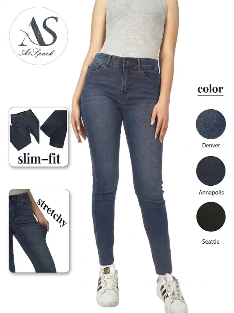 AtSpark Women's High Waisted Skinny Jeans | Tummy Control, Tapered Ankle Stretch Denim Slim Fit, Buttery Soft Pants，Skinny Jeans， Tapered Jeans， Ankle Jeans， Slim Fit Jeans， Body Sculpting， Stretch Denim Trouser Womenswear