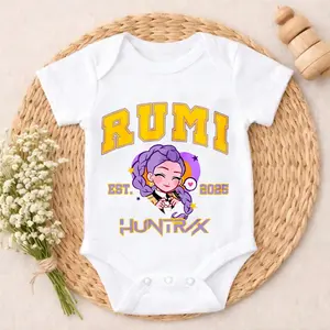 Rumi Huntx Est 2023 Character Baby Bodysuit Funny Jumper for Infants Funny Baby   baby stuff Vivid prints bamboo  Funny Sarcastic  Novelty