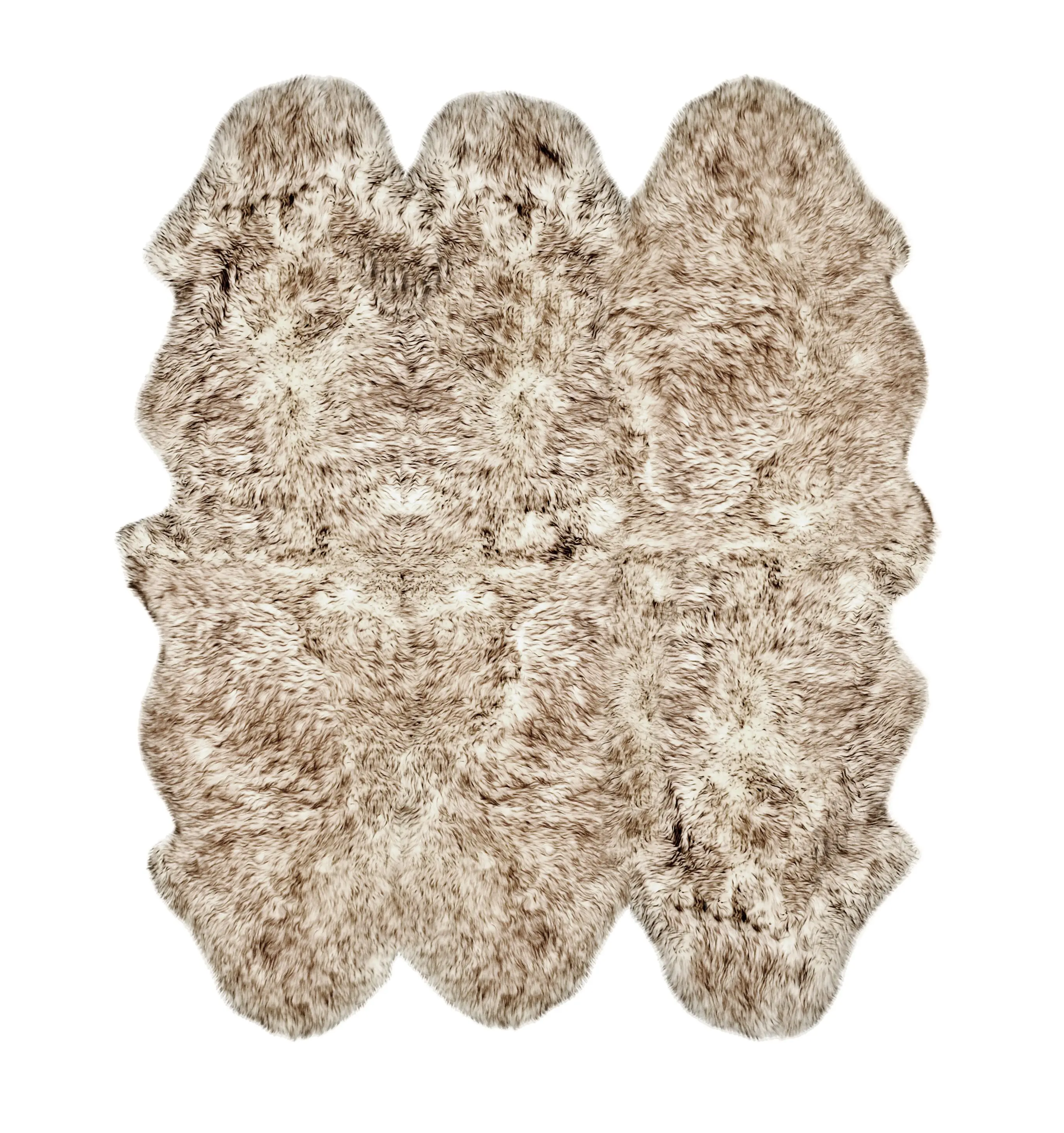 New Zealand Sexto Sheepskin Rug - Natural 5x6 ft., Luxury Home Room Decor, Soft Touch Touchable New Zealand Sheepskin Wool, Durable, Handpicked Density, Natural Sheen, Gradient Chocolate (SKU: 676685025951), Rich Texture
